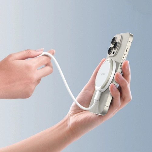 Ładowarka bezprzewodowa Tech-Protect QI15W-A33 Magnetic MagSafe Wireless Charger White