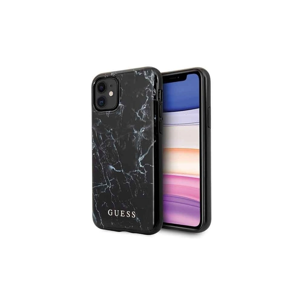 Hurtownia GSM - Etui Guess GUHCN61PCUMABK Apple iPhone 11 schwarz/black Marble - GUE230BLK - {ean13} - Hurt