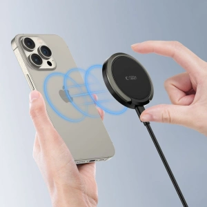 Hurtownia GSM - Vezeték nélküli töltő Tech-Protect QI15W-A33 Magnetic MagSafe vezeték nélküli töltő fekete - THP2788 - {ean13} - Hurt
