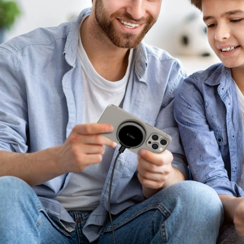 Ładowarka bezprzewodowa Tech-Protect QI15W-A33 Magnetic MagSafe Wireless Charger Black