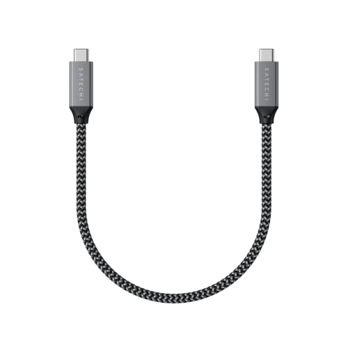 Kabel Satechi USB-C / USB-C 100W, 40Gbps, 25cm space gray