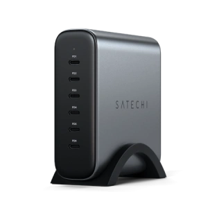 Hurtownia GSM - Hálózati töltő Satechi 6-Port 6xUSB-C GaN 200W PD GaN űrszürke - STH126 - {ean13} - Hurt