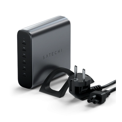 Ładowarka sieciowa Satechi 6-Port 6xUSB-C GaN 200W PD GaN space gray