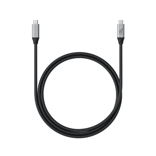 Hurtownia Satechi - 810086361038 - STH127 - Kabel Satechi USB-C / USB-C, USB 4.0, 240W, 40Gbp,s 8K60Hz / 4K120Hz space gray - B2B homescreen