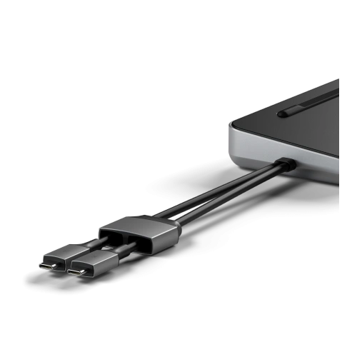 Stacja dokująca Satechi Dual Dock Stand MacBook 2xUSB-C / USB-C PD 75W,2xUSB-C,2xHDMI 2.0, DP 1.4 Port, 2xUSB-A,RJ45,M.2 SATA/NVMe