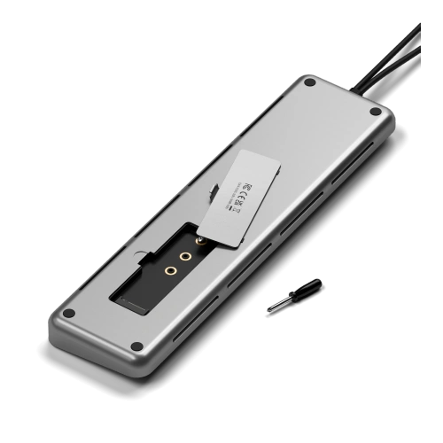 Stacja dokująca Satechi Dual Dock Stand MacBook 2xUSB-C / USB-C PD 75W,2xUSB-C,2xHDMI 2.0, DP 1.4 Port, 2xUSB-A,RJ45,M.2 SATA/NVMe