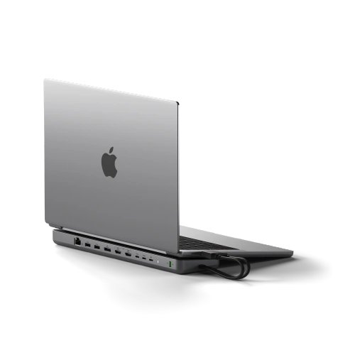 Stacja dokująca Satechi Dual Dock Stand MacBook 2xUSB-C / USB-C PD 75W,2xUSB-C,2xHDMI 2.0, DP 1.4 Port, 2xUSB-A,RJ45,M.2 SATA/NVMe