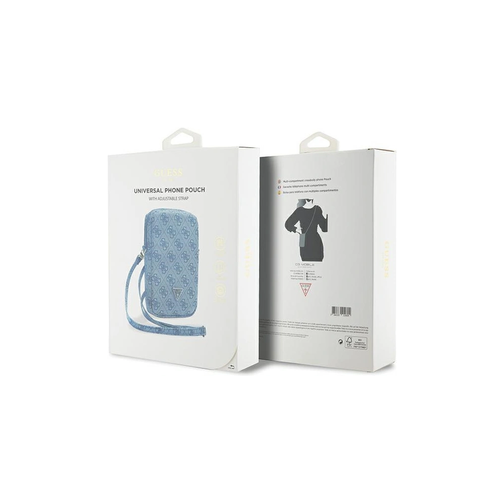 Hurtownia GSM - Torebka Guess GUWBZP4GFTSB Zip 4G Triangle modrá/blue - GUE3392 - {ean13} - Hurt