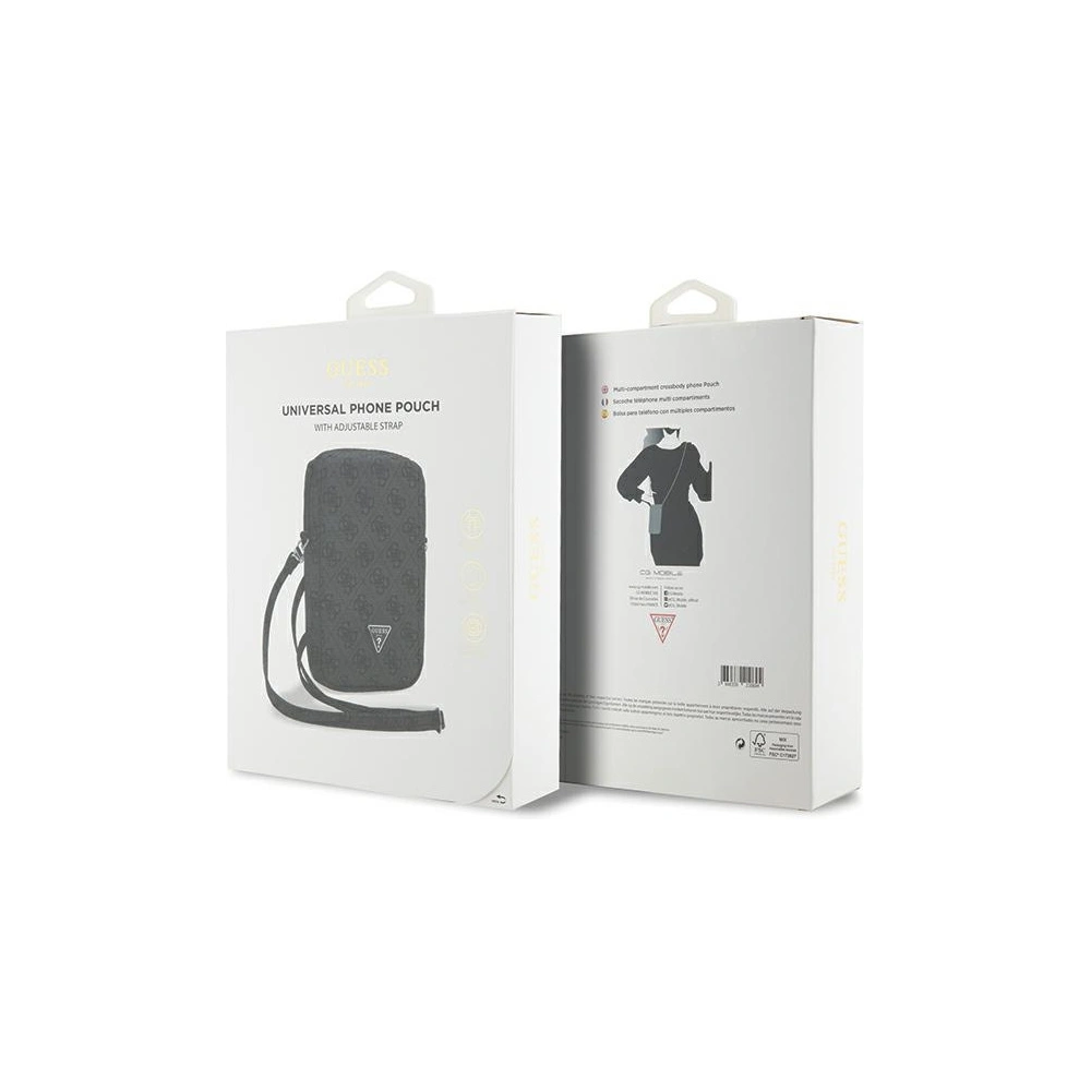 Hurtownia GSM - Torebka Guess GUWBZP4GFTSK Zip 4G Triangle černá/black - GUE3393 - {ean13} - Hurt