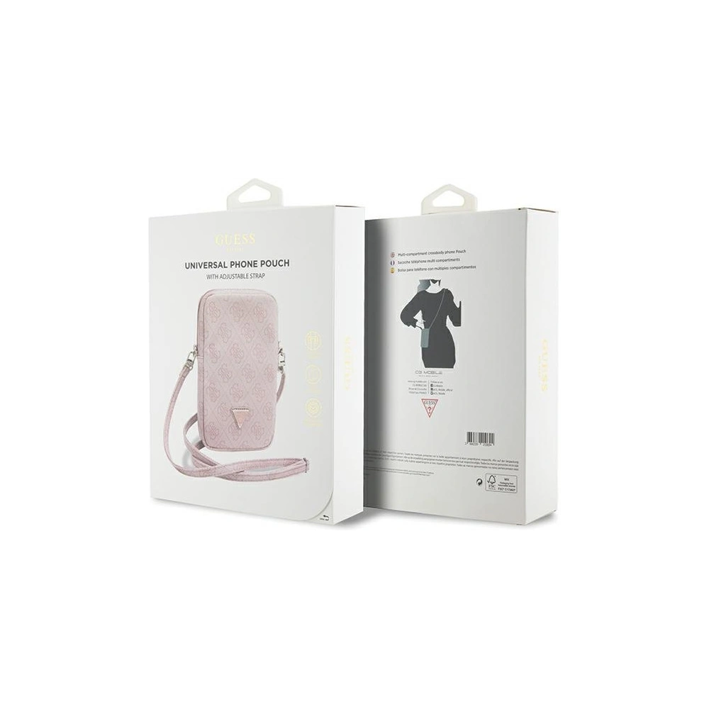 Hurtownia GSM - Torebka Guess GUWBZP4GFTSP Zip 4G Triangle růžová/pink - GUE3394 - {ean13} - Hurt