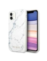 Etui Guess GUHCN61PCUMAWH Apple iPhone 11 weiß/white Marble