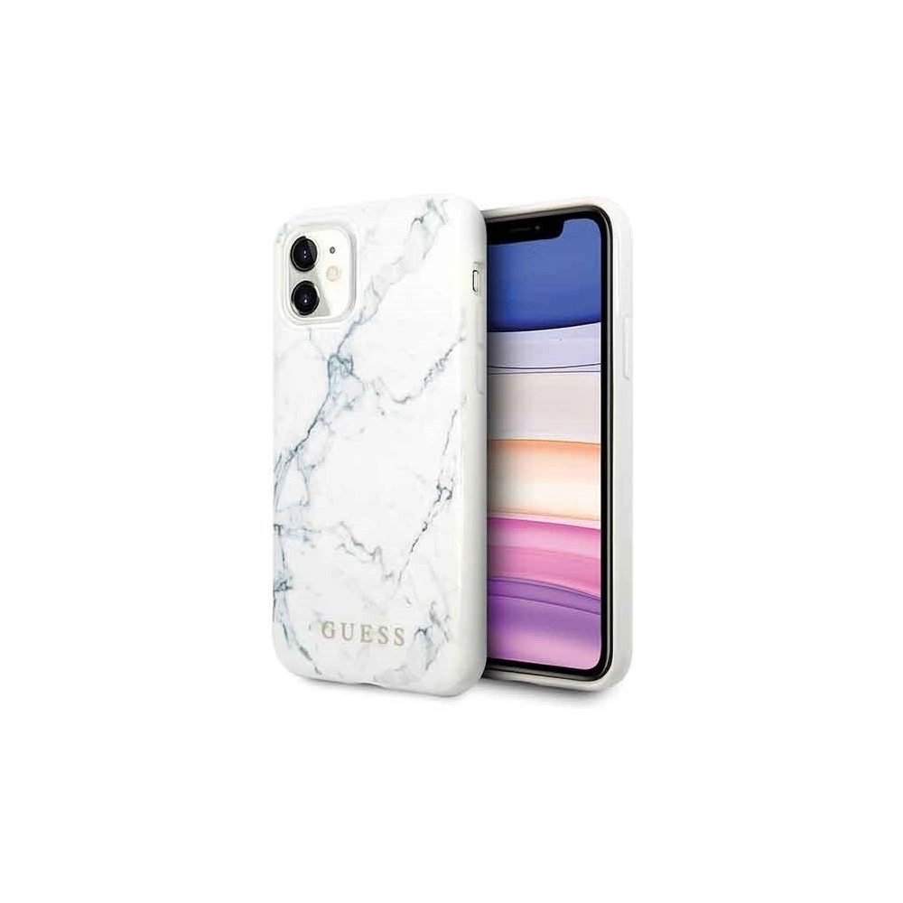 Wholesale Guess GUHCN61PCUMAWH iPhone 11 white Marble - GUE231WHT - {ean13} - Hurt