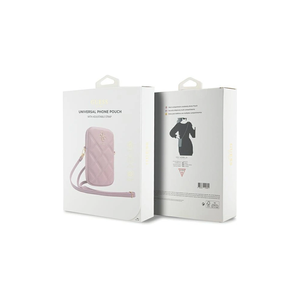 Hurtownia GSM - Torebka Guess GUWBZPSQSSGP Zip Quilted 4G růžová/pink - GUE3398 - {ean13} - Hurt