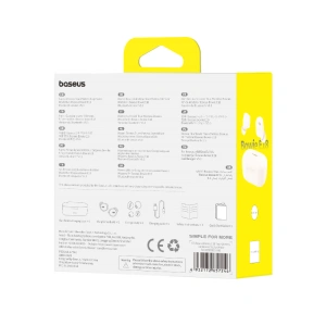 Wholesale Baseus Bowie E18 TWS ENC IPX4 white - BSU4884 - {ean13} - Hurt