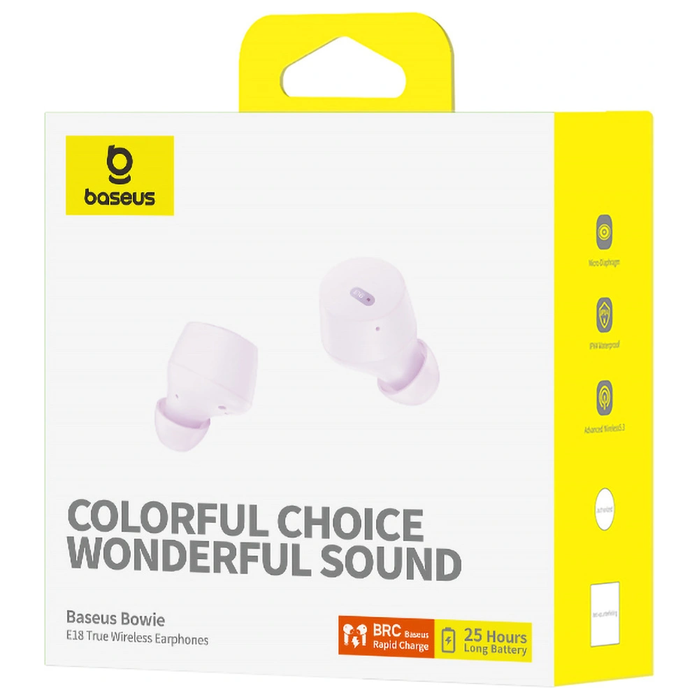 Hurtownia GSM - Kabellose In-Ear-Kopfhörer Baseus Bowie E18 TWS ENC IPX4 lila - BSU4885 - {ean13} - Hurt