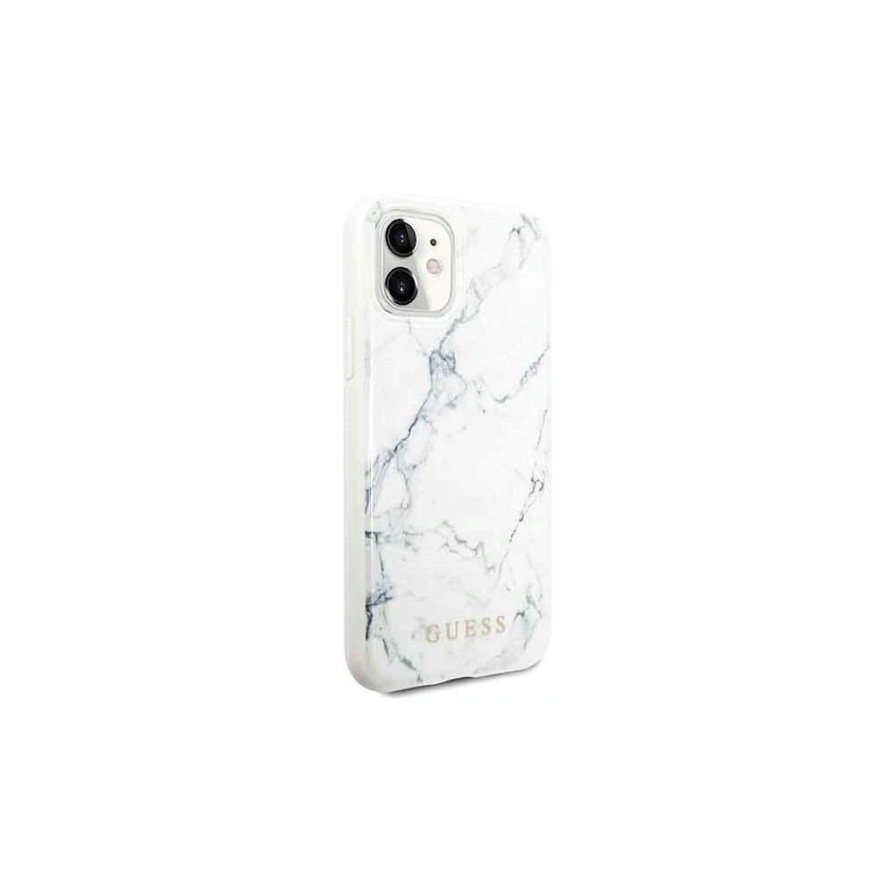 Hurtownia GSM - Etui Guess GUHCN61PCUMAWH Apple iPhone 11 biały/white Marble - GUE231WHT - {ean13} - Hurt