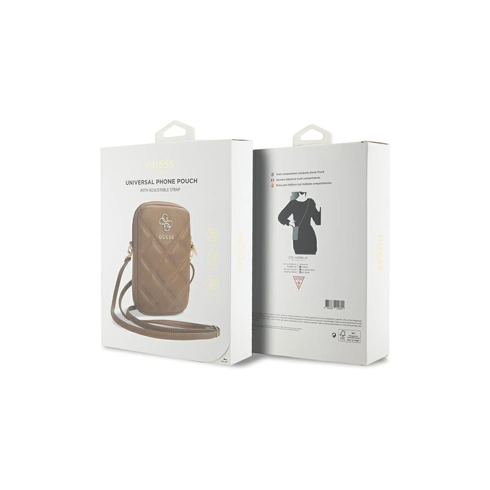 Hurtownia GSM - Táska Guess GUWBZPSQSSGW Zip Quilted 4G barna/brown - GUE3399 - {ean13} - Hurt