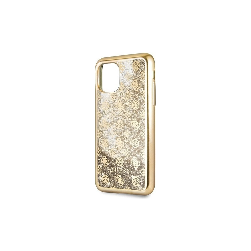 Hurtownia GSM - Etui Guess GUHCN61PEOLGGO Apple iPhone 11 złoty/gold hard case 4G Peony Liquid Glitter - GUE232GLD - {ean13} - Hurt