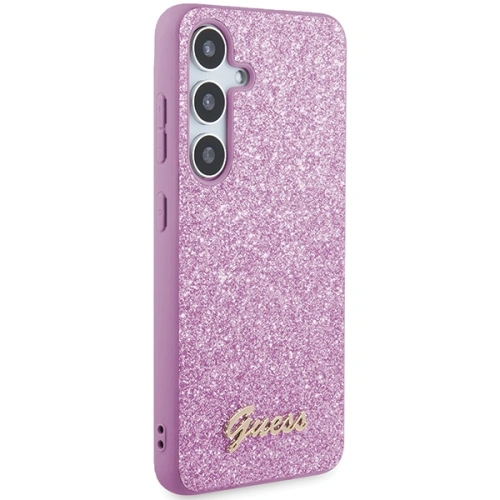 Etui Guess GGUHCS24MHGGSHU Samsung Galaxy S24+ Plus hardcase Glitter Script fioletowy/purple