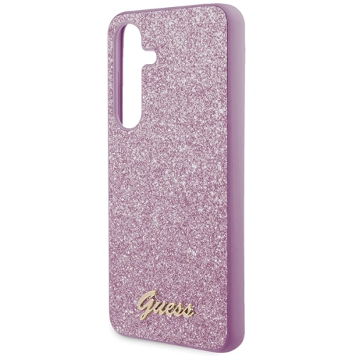 Etui Guess GGUHCS24MHGGSHU Samsung Galaxy S24+ Plus hardcase Glitter Script fioletowy/purple