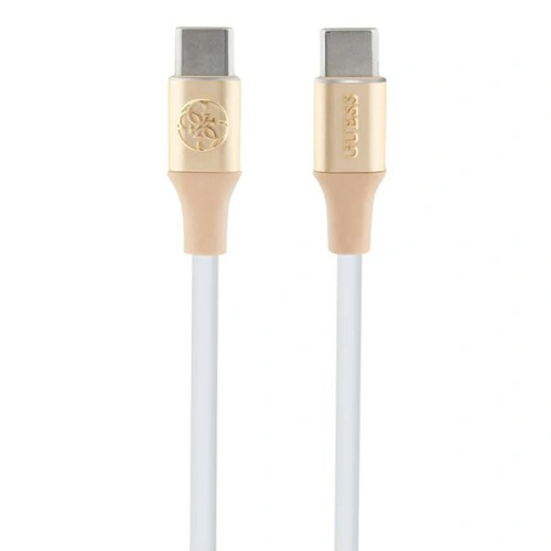 Kabel Guess GUCCLALRGDD USB-C / USB-C 1.5m Fast Charging Ebossed Logo złoty/light gold