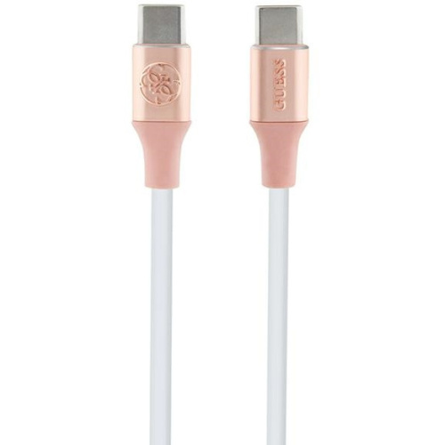 Guess Distributor - 3666339171421 - GUE3402 - Guess GUCCLALRGDP cable USB-C / USB-C 1.5m Fast Charging Ebossed Logo pink - B2B homescreen
