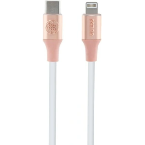 Hurtownia GSM - Kábel Guess GUCLLALRGDP USB-C / Lightning 1.5m Gyors Töltés Ebossed Logo rózsaszín/pink - GUE3404 - {ean13} - Hurt