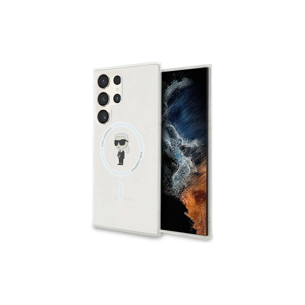 Hurtownia GSM - Case Karl Lagerfeld KLHMS24LHFCKNOT Samsung Galaxy S24 Ultra Hartschale IML Ikonik MagSafe transparent - KLD1948 - {ean13} - Hurt