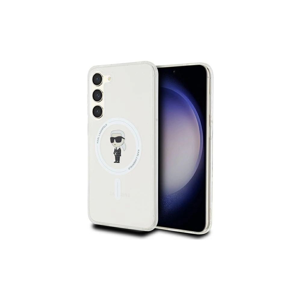 Hurtownia GSM - Tok Karl Lagerfeld KLHMS24MHFCKNOT Samsung Galaxy S24+ Plus kemény tok IML Ikonik MagSafe átlátszó - KLD1949 - {ean13} - Hurt
