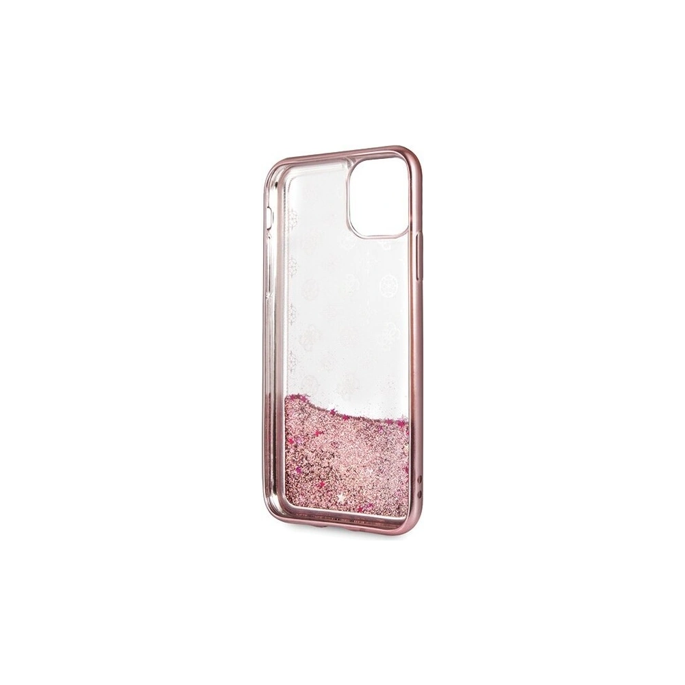 Hurtownia GSM - Etui Guess GUHCN61PEOLGPI Apple iPhone 11 różowo-złoty/rosegold hard case 4G Peony Liquid Glitter - GUE233PNKGLD - {ean13} - Hurt