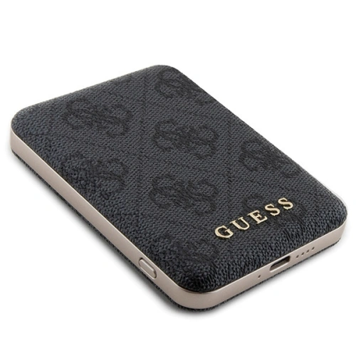 Zestaw Guess GUBPM5N614GEMGK Apple iPhone 11 hardcase + Powerbank 5000mAh MagSafe 4G Metal Logo czarny/black