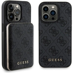 Hurtownia GSM - Set Guess GUBPM5P14L4GEMGK Apple iPhone 14 Pro hardcase + Powerbank 5000mAh MagSafe 4G Metal Logo negru/black - GUE3408 - {ean13} - Hurt