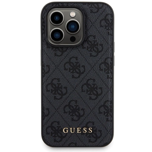 Zestaw Guess GUBPM5P15L4GEMGK Apple iPhone 15 Pro hardcase + Powerbank 5000mAh MagSafe 4G Metal Logo czarny/black