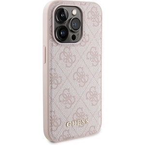 Hurtownia GSM - Zestaw Guess GUBPM5P15L4GEMGP Apple iPhone 15 Pro hardcase + Powerbank 5000mAh MagSafe 4G Metal Logo różowy/pink - GUE3412 - {ean13} - Hurt
