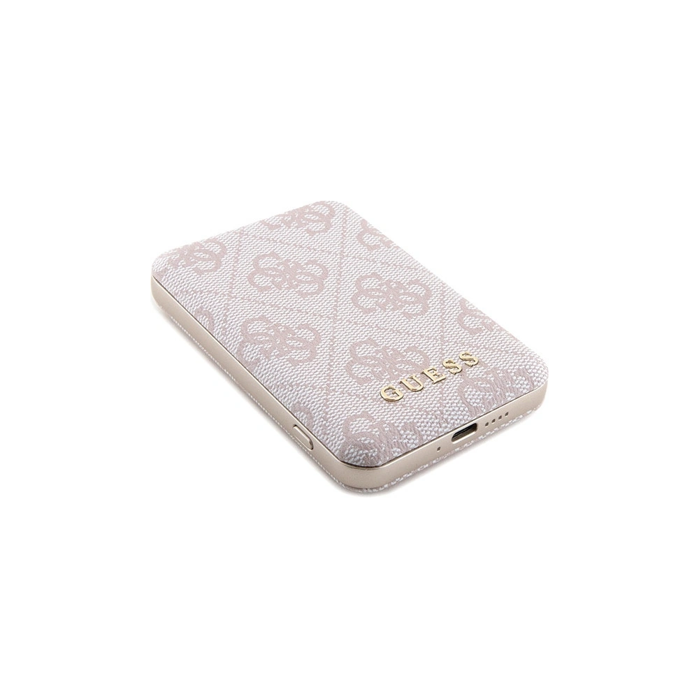 Wholesale Guess GUBPM5P15L4GEMGP Apple iPhone 15 Pro hardcase + Powerbank 5000mAh MagSafe 4G Metal Logo pink - GUE3412 - {ean13} - Hurt