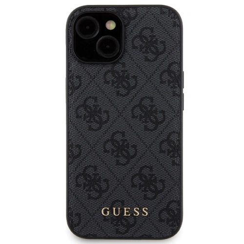 Zestaw Guess GUBPM5P15S4GEMGK Apple iPhone 15 hardcase + Powerbank 5000mAh MagSafe 4G Metal Logo czarny/black