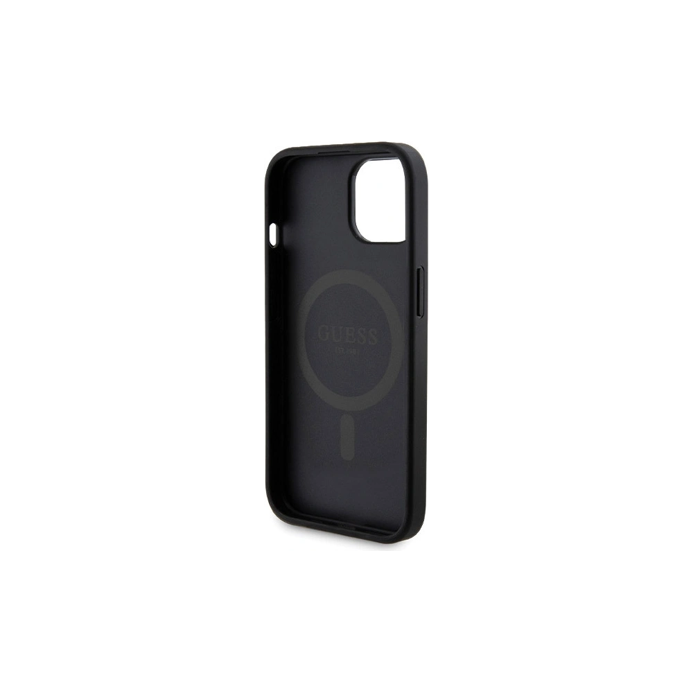 Hurtownia GSM - Set Guess GUBPM5P15S4GEMGK Apple iPhone 15 hardcase + Powerbank 5000mAh MagSafe 4G Metal Logo negru/black - GUE3414 - {ean13} - Hurt