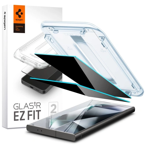 Hurtownia Spigen - 8809971225601 - SPN3395 - Szkło hartowane Spigen GLAS.tR ez Fit Samsung Galaxy S24 Ultra Privacy [2 PACK] - B2B homescreen