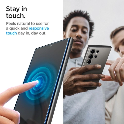 Szkło hartowane Spigen GLAS.tR ez Fit Samsung Galaxy S24 Ultra Privacy [2 PACK]