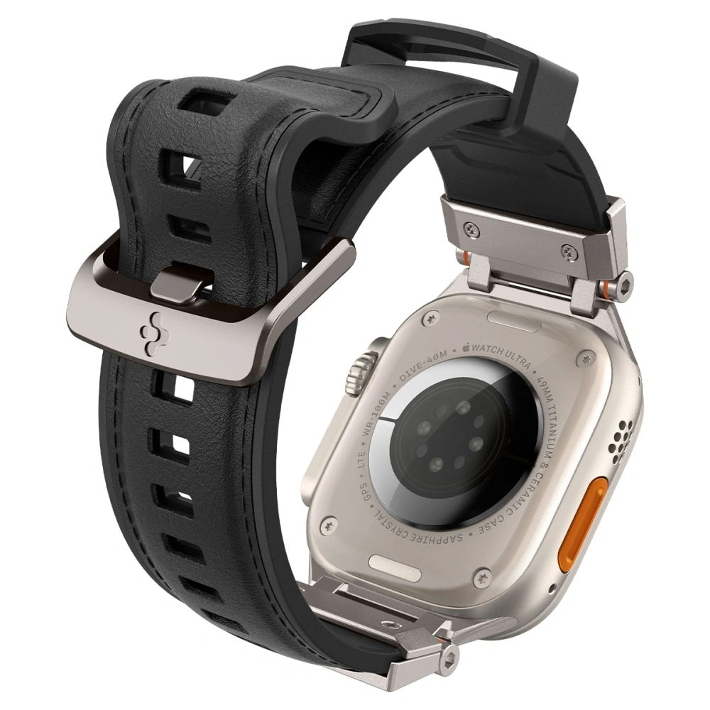 Wholesale Belt Spigen DuraPro Armor PU Apple Watch 4/5/6/7/8/9/SE/Ultra 42/44/45/49mm Black - SPN3396 - {ean13} - Hurt