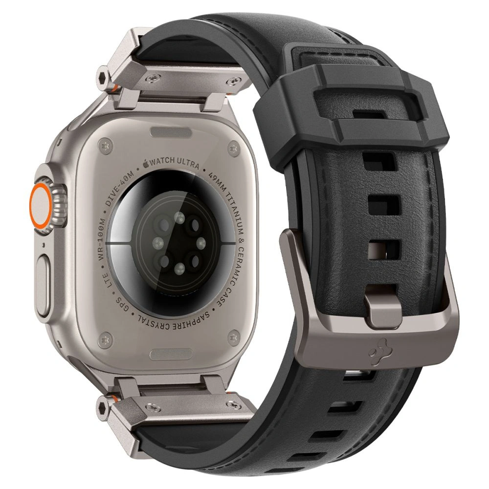 Wholesale Belt Spigen DuraPro Armor PU Apple Watch 4/5/6/7/8/9/SE/Ultra 42/44/45/49mm Black - SPN3396 - {ean13} - Hurt