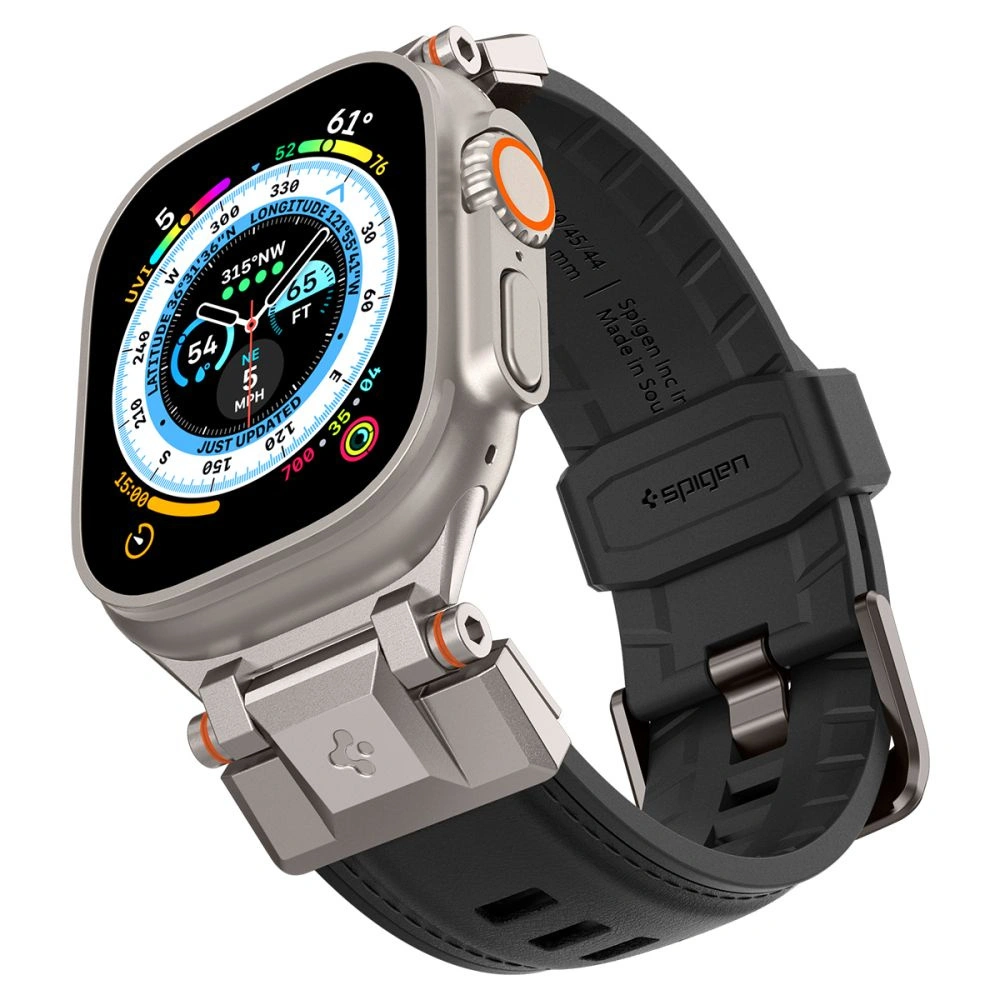 Wholesale Belt Spigen DuraPro Armor PU Apple Watch 4/5/6/7/8/9/SE/Ultra 42/44/45/49mm Black - SPN3396 - {ean13} - Hurt