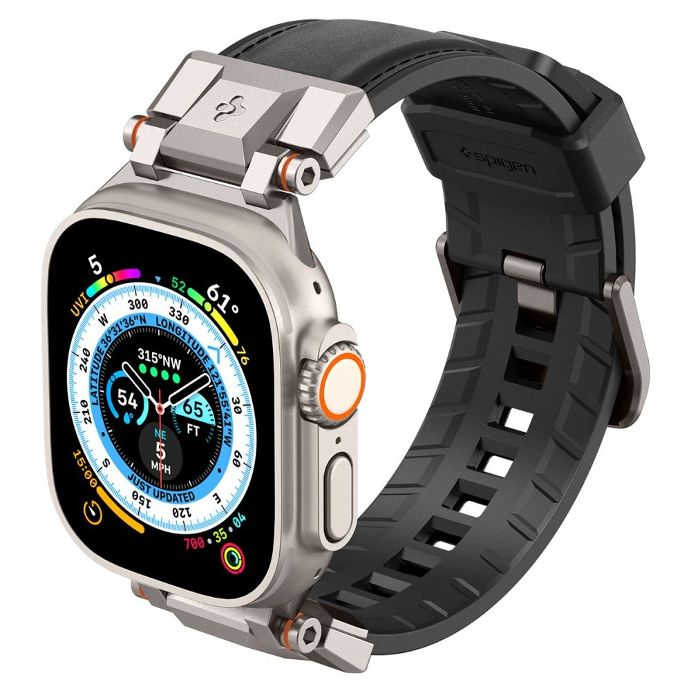Wholesale Belt Spigen DuraPro Armor PU Apple Watch 4/5/6/7/8/9/SE/Ultra 42/44/45/49mm Black - SPN3396 - {ean13} - Hurt