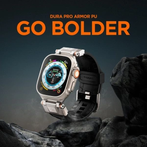 Hurtownia GSM - Pasek Spigen DuraPro Armor PU Apple Watch 4/5/6/7/8/9/SE/Ultra 42/44/45/49mm Černý - SPN3396 - {ean13} - Hurt