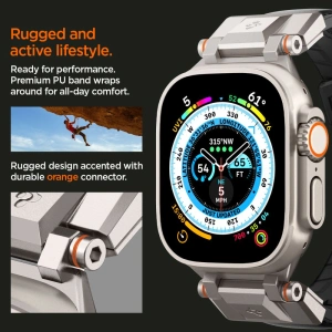 Hurtownia GSM - Pasek Spigen DuraPro Armor PU Apple Watch 4/5/6/7/8/9/SE/Ultra 42/44/45/49mm Černý - SPN3396 - {ean13} - Hurt