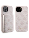 Set Guess GUBPM5P15S4GEMGP Apple iPhone 15 Hardcase + Powerbank 5000mAh MagSafe 4G Metall-Logo rosa/pink