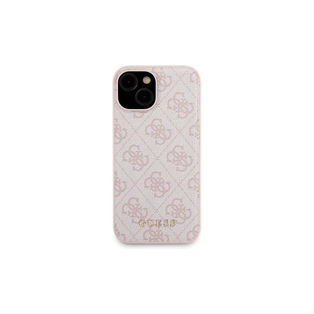 Hurtownia GSM - Zestaw Guess GUBPM5P15S4GEMGP Apple iPhone 15 hardcase + Powerbank 5000mAh MagSafe 4G Metal Logo rózsaszín/pink - GUE3415 - {ean13} - Hurt