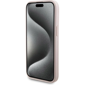 Hurtownia GSM - Zestaw Guess GUBPM5P15S4GEMGP Apple iPhone 15 hardcase + Powerbank 5000mAh MagSafe 4G Metal Logo różowy/pink - GUE3415 - {ean13} - Hurt