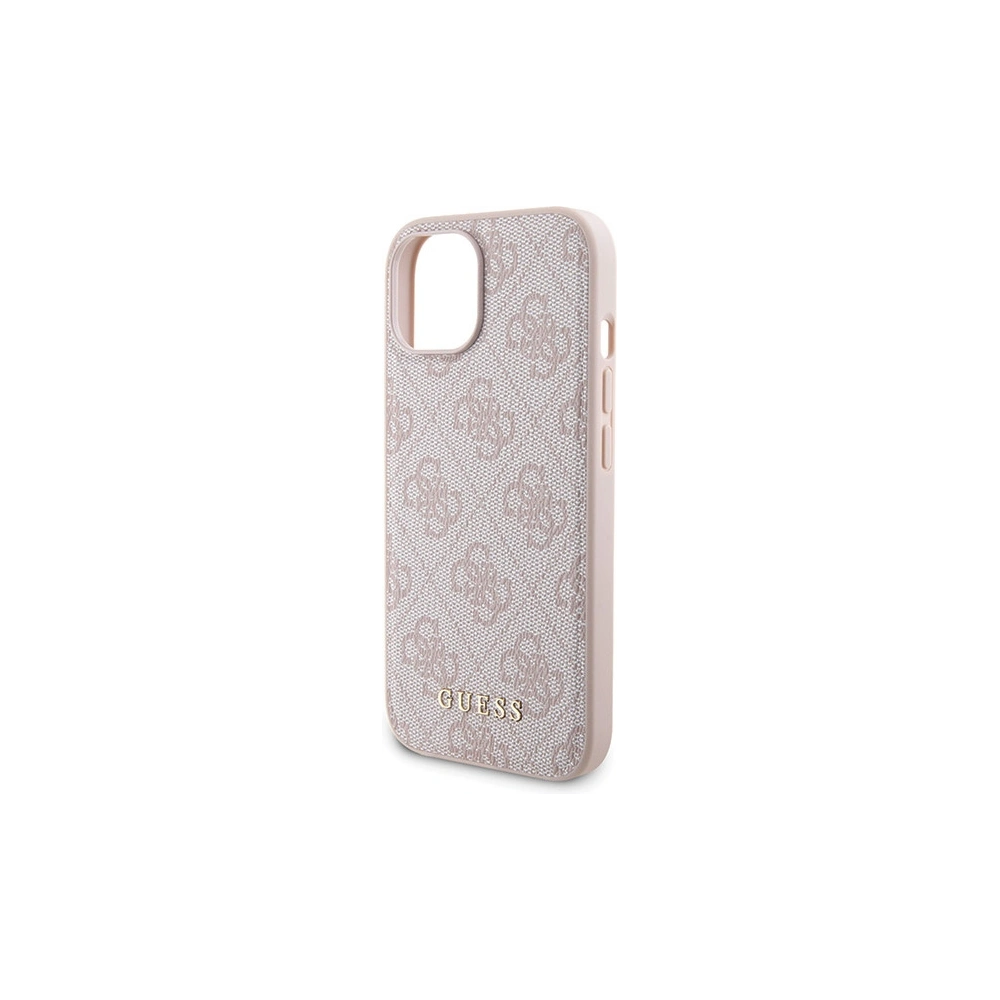 Hurtownia GSM - Zestaw Guess GUBPM5P15S4GEMGP Apple iPhone 15 hardcase + Powerbank 5000mAh MagSafe 4G Metal Logo rózsaszín/pink - GUE3415 - {ean13} - Hurt