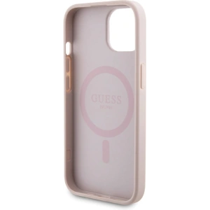 Hurtownia GSM - Zestaw Guess GUBPM5P15S4GEMGP Apple iPhone 15 hardcase + Powerbank 5000mAh MagSafe 4G Metal Logo różowy/pink - GUE3415 - {ean13} - Hurt